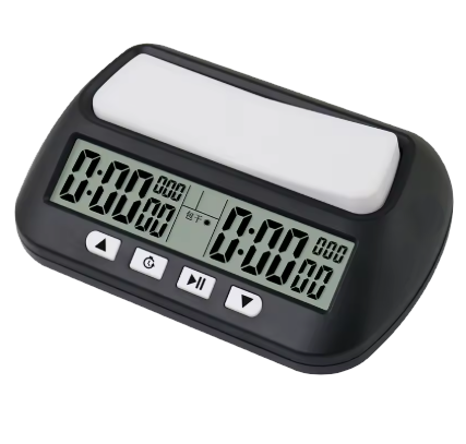 Horloge numérique ÉCHEC O CUBE noir
