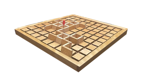 ÉCHEC O CUBE — Jeu en bois, plateau 9×9